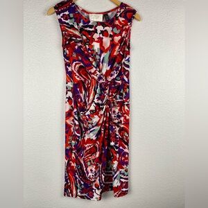 NWT Cappagallo Vibrant Floral Midi Dress women’s size 4 New